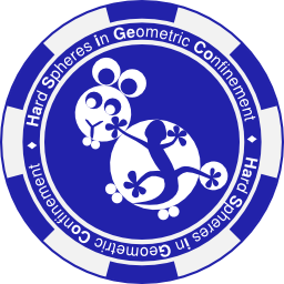 Hasi-Geco Logo - Jeton with a rabbit made of spheres, hold together by a Gecko